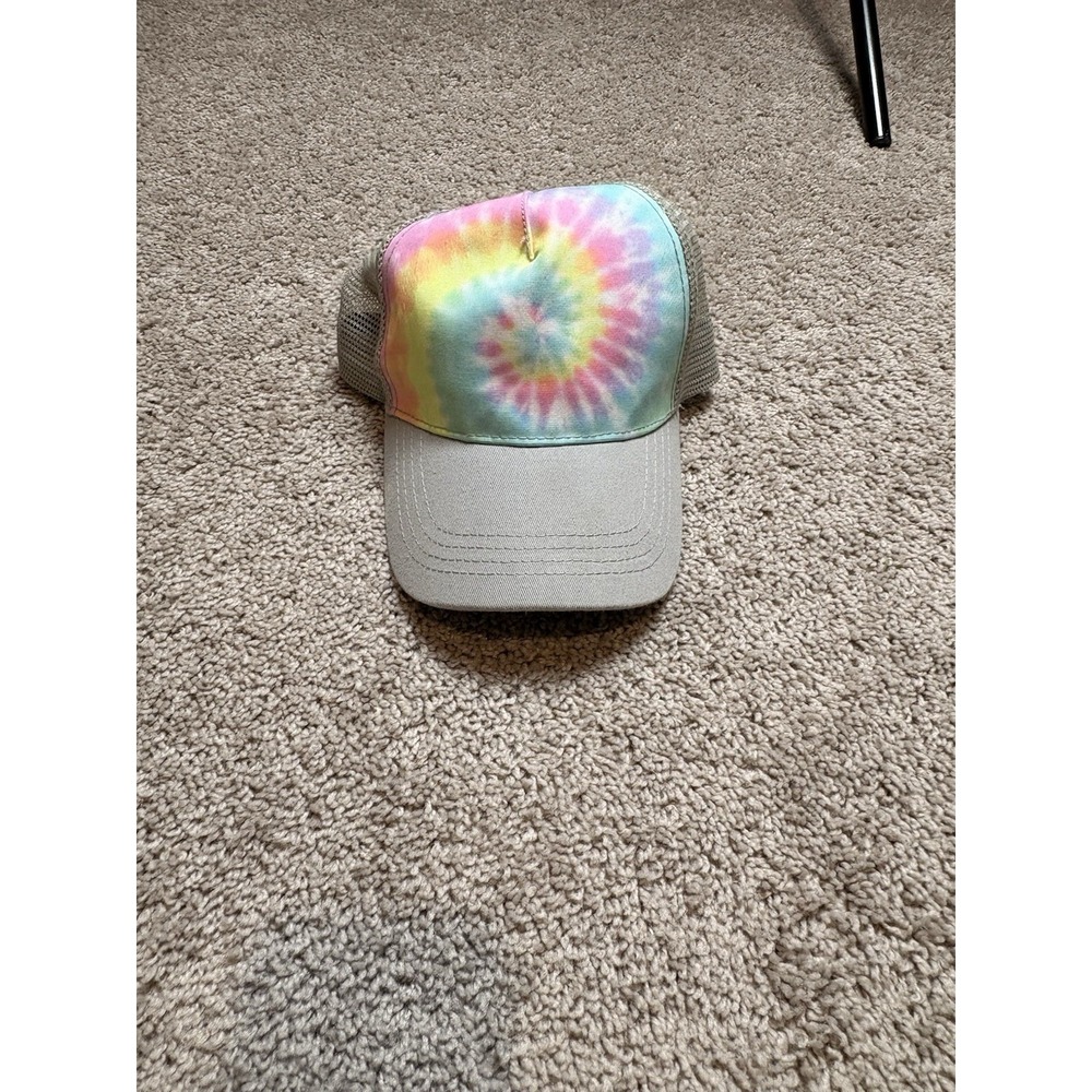 Colortone Tie-Dye Trucker Hat Multicolor, 40% cotton 60% polyester front panel